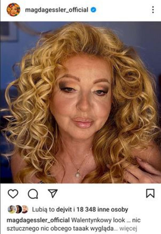 Magda Gessler - walentynkowy look