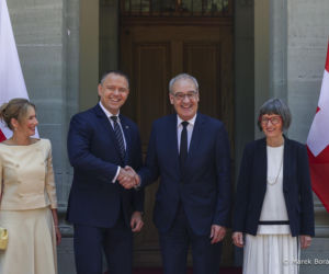 Marta Nawrocka w Szwajcarii