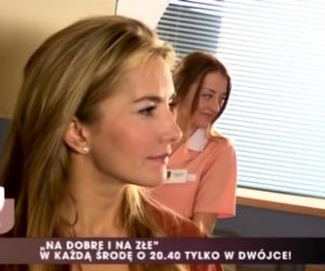 Pytanie na śniadanie.  Kamilla Baar na planie Na dobre i na złe