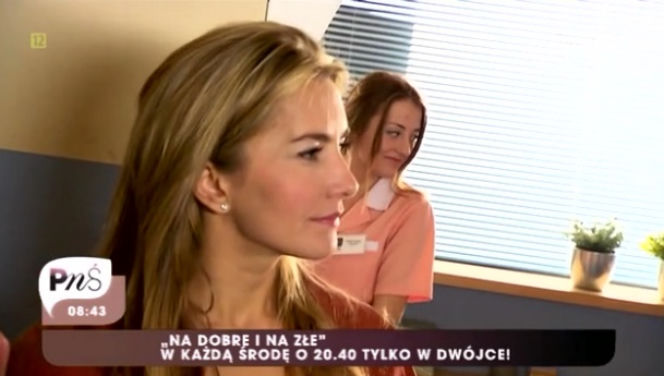 Pytanie na śniadanie.  Kamilla Baar na planie Na dobre i na złe