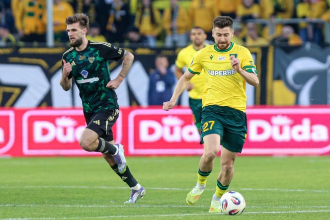 GKS Katowice - Lechia Gdańsk: Zdjęcia kibiców i zawodników z meczu 25. kolejki PKO BP Ekstraklasy