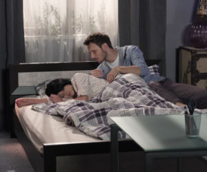 Pierwsza miłość po wakacjach 2015. Radek (Mateusz Banasiuk), Jowita (Joanna Opozda)