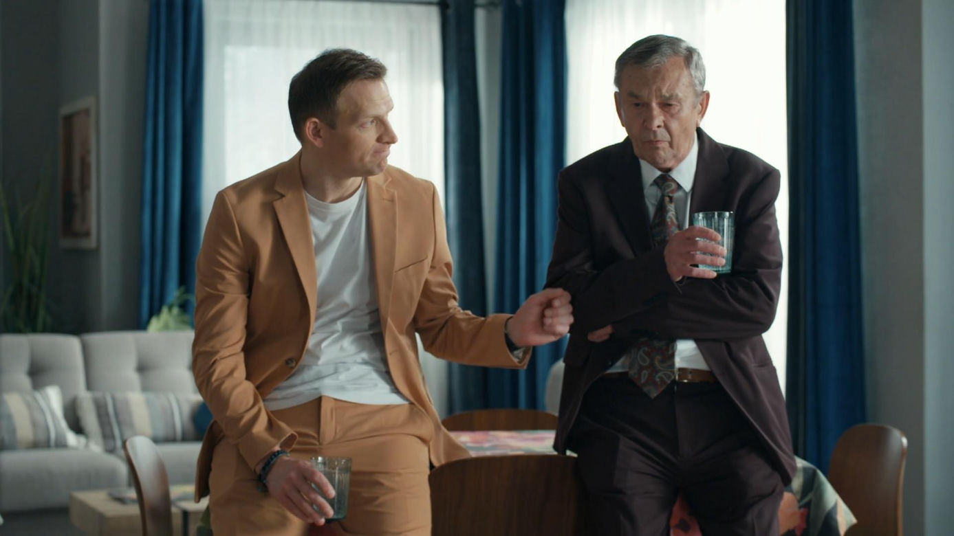Barwy szczęścia, odc. 3280.  Czesław (Marian Jaskulski), Łukasz (Michał Rolnicki)