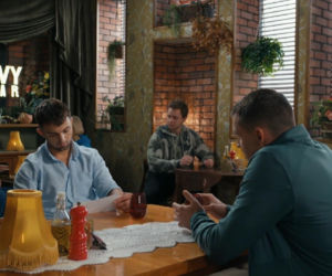 Barwy szczęścia, odcinek 3318. Mirek (Oliwier Kozłowski), Darek (Andrzej Niemyt)