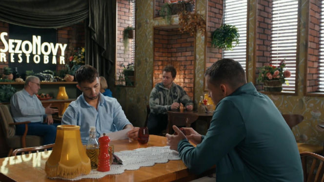 Barwy szczęścia, odcinek 3318. Mirek (Oliwier Kozłowski), Darek (Andrzej Niemyt)