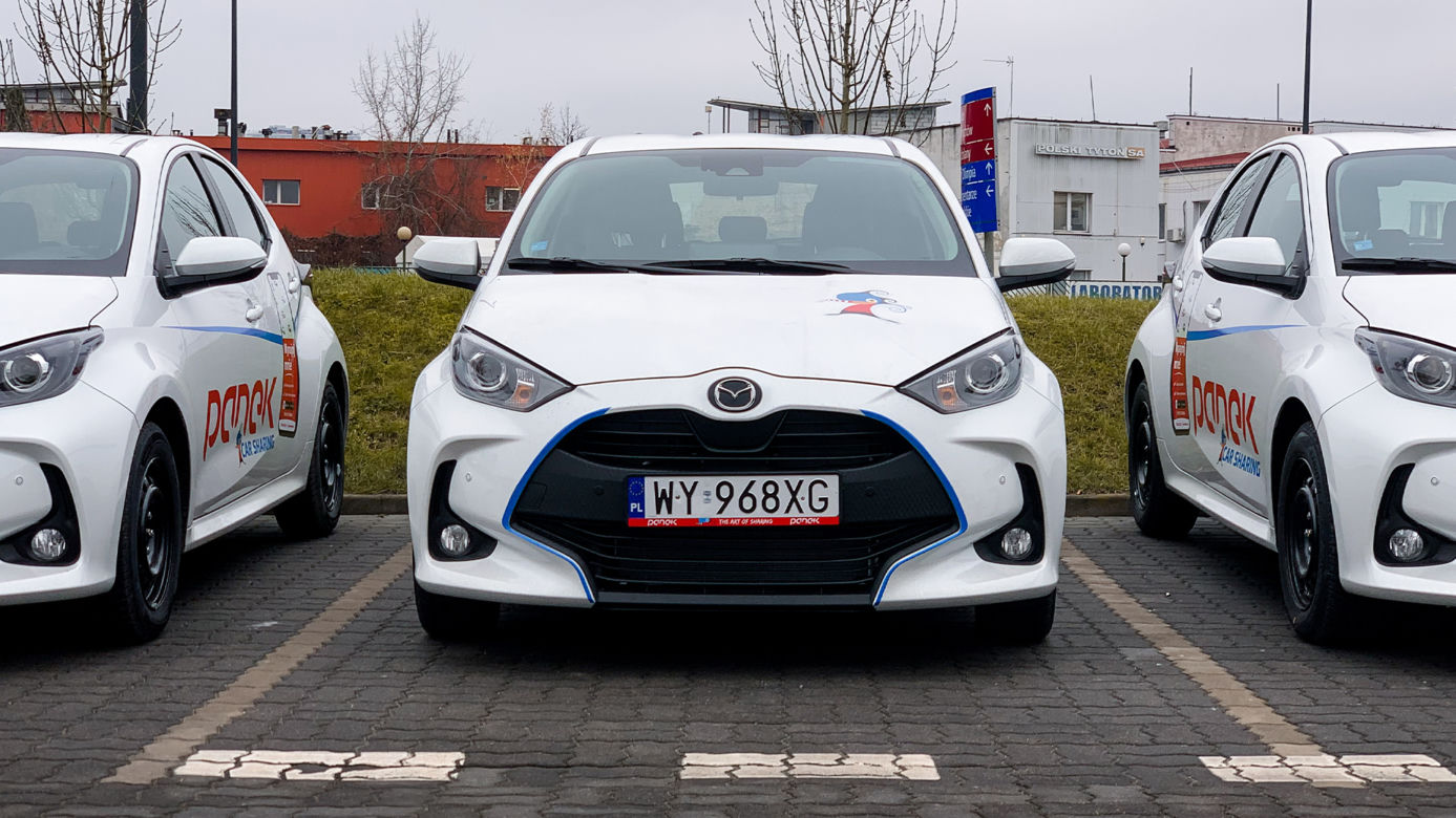 Hybrydowe Mazdy 2 we flocie Panek Carsharing
