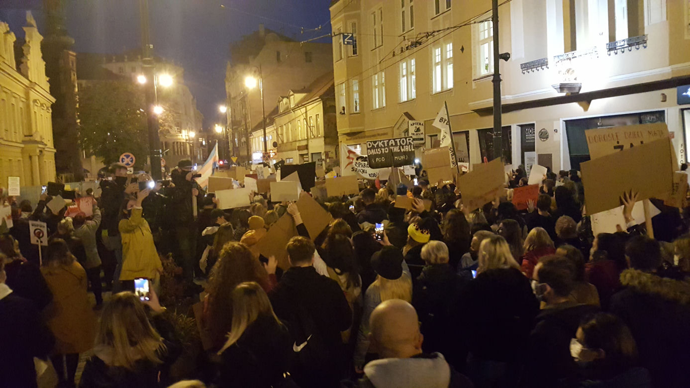 Protest w centrum Bydgoszczy