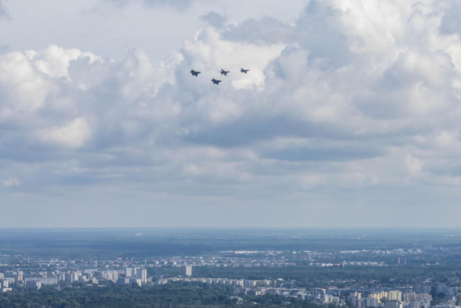 Nad Polską przeleciały ultranowoczesne myśliwce F-35!