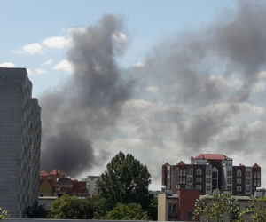 Pożar na ulicy Tęczowej