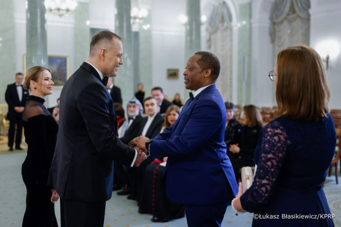 Nawroccy zadali szyku na spotkaniu z Korpusem Dyplomatycznym