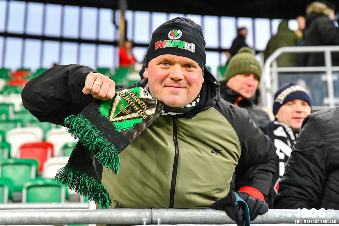 Kibice na meczu Zagłębie Sosnowiec - GKS Katowice