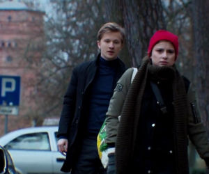 M jak miłość odc. 1428. Łukasz (Jakub Józefowicz), Katia (Joanna Jarmołowicz)