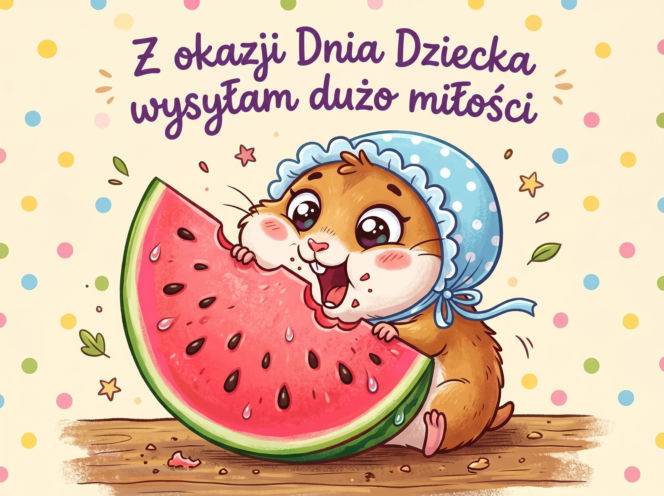 Zabawna kartki na Dzień Dziecka dla dorosłych