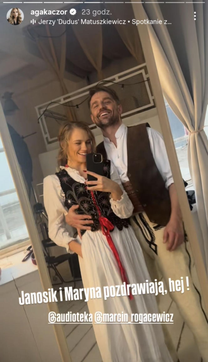 Marcin Rogacewicz i Agnieszka Kaczorowska