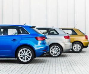 trzy generacje Audi A3