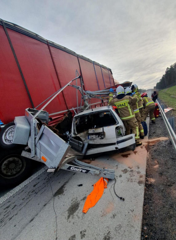Wypadek na A18