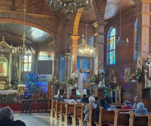 Parszów. Drewniany kościół pw. Zesłania Ducha Świętego