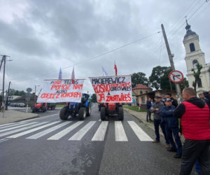 Protest rolników w Łódzkiem 24.08