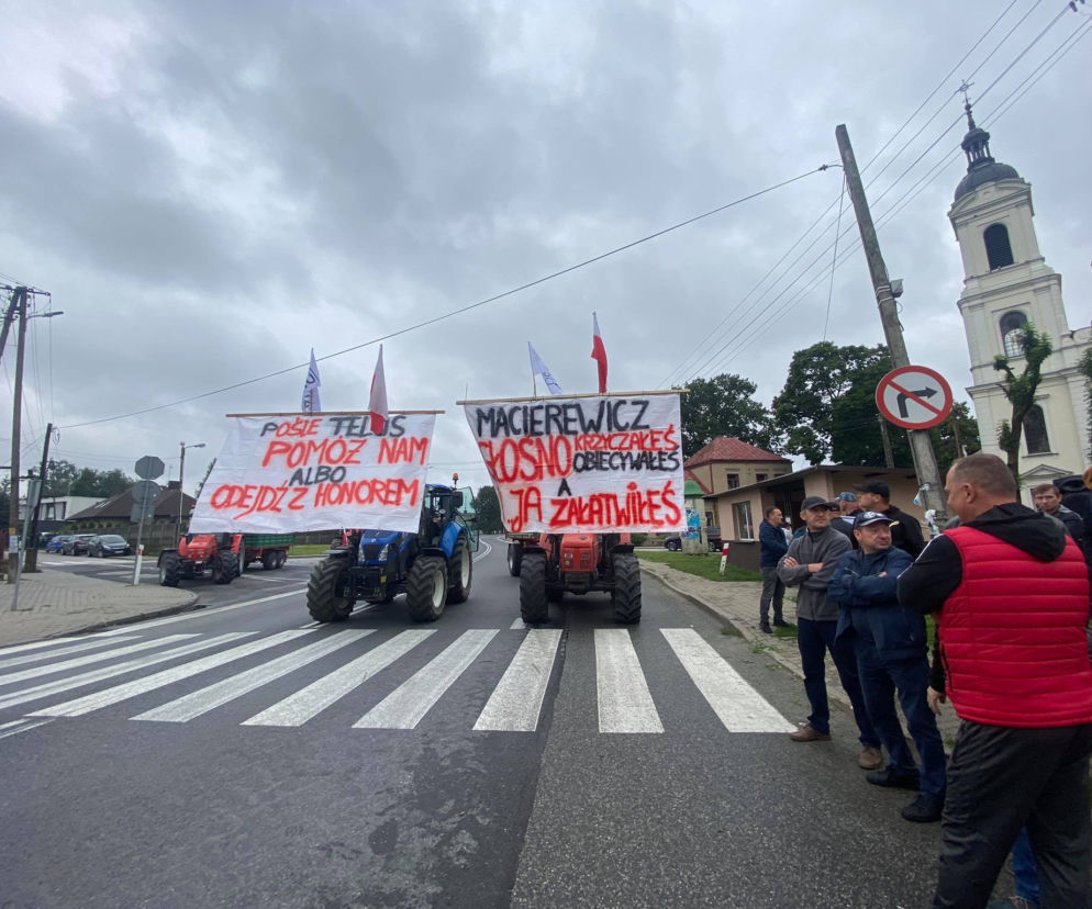Protest rolników w Łódzkiem 24.08