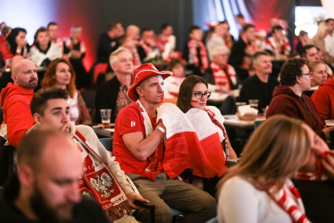 Strefa kibica na Stadionie Śląskim w czasie meczu Polska-Meksyk