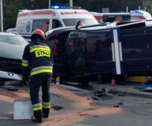 Kolizja przy moście Świętokrzyskim