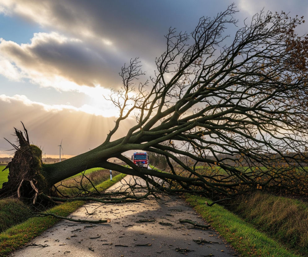 Silny wiatr na Pomorzu. Ile interwencji straży odnotowano?