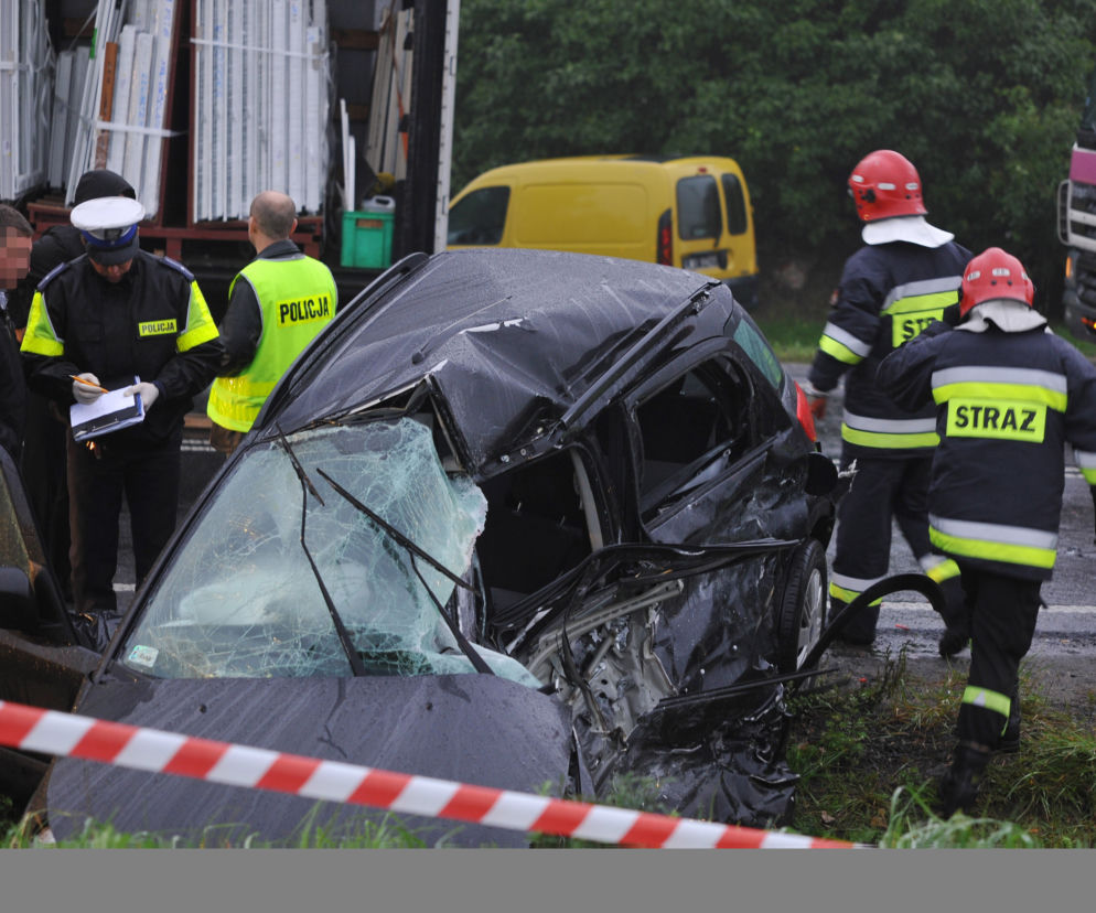 Wypadek pod Łodzią