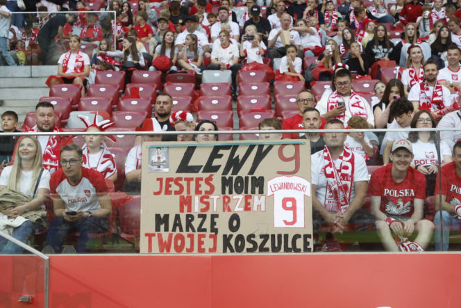 Kibice na meczu Polska-Nigeria