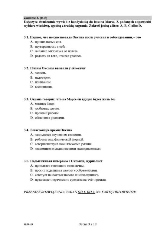 Arkusze i odpowiedzi z rosyjskiego