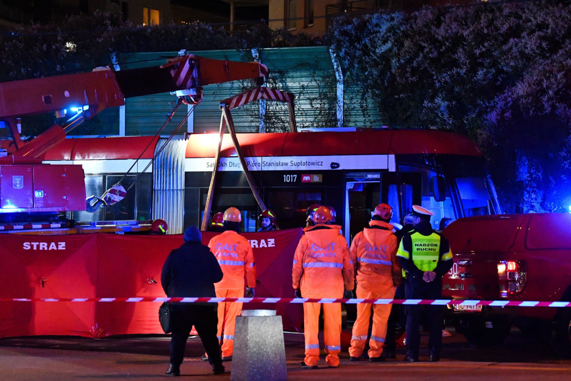 Wypadek na pętli tramwajowej w Gdańsku