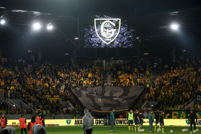GKS Katowice - Górnik Zabrze: Zdjęcia kibiców z Derbów Śląska w ramach 23. kolejki PKO BP Ekstraklasy