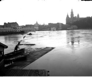 Kraków pod wielką wodą. Po centrum miasta pływały kajaki