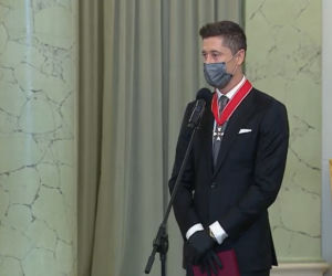 Robert Lewandowski otrzymał order od Andrzeja Dudy