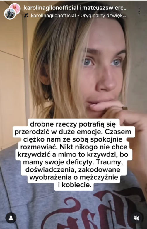 Kryzys w związku Karoliny Gilon? Prezenterka wraz z partnerem idzie na terapię dla par