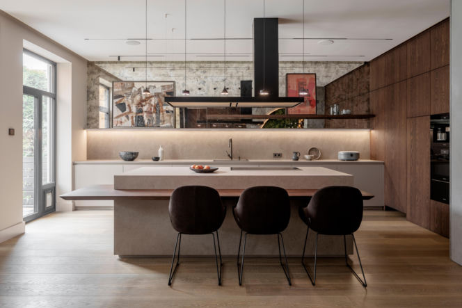 Ciemne kolory we wnętrzach - projekt Tissu Architecture