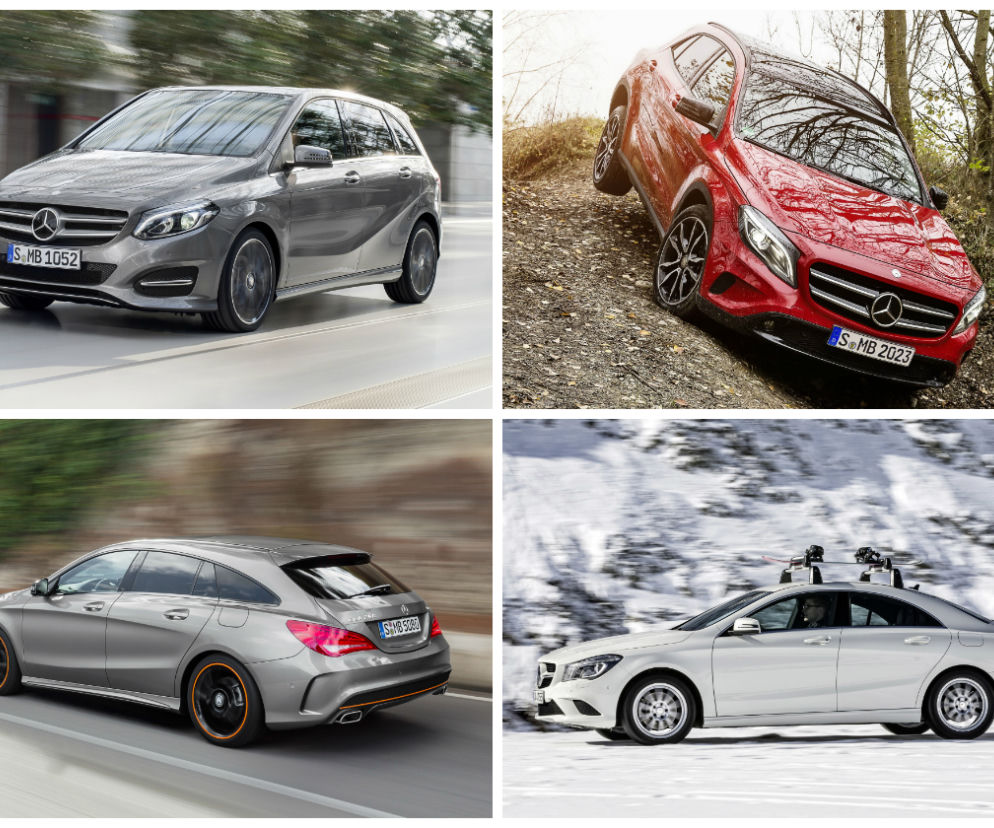 Mercedes klasy B, Mercedes CLA, Mercedes CLA Shooting Brake, Mercedes GLA