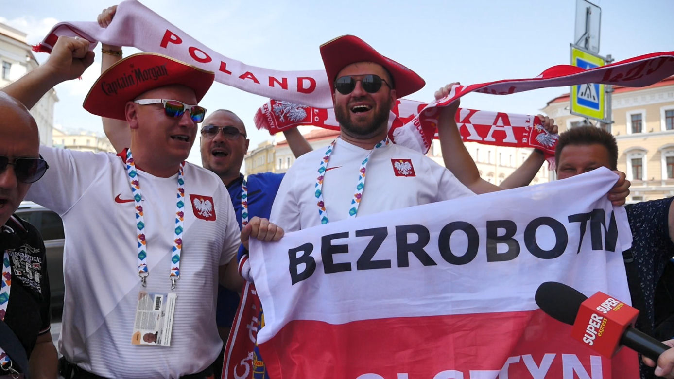 Piękny doping kibiców przed meczem ze Szwecją