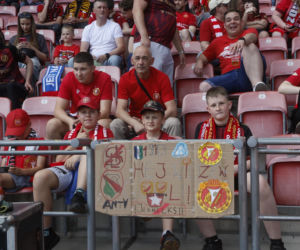 Kibice na meczu Widzew Łódź - Piast Gliwice