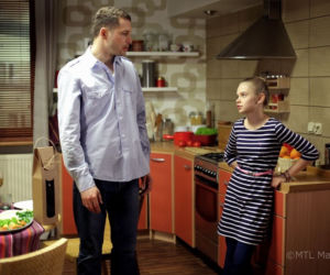 M jak miłość odc. 1003. Zosia (Julia Wróblewska), Tomek (Andrzej Młynarczyk)