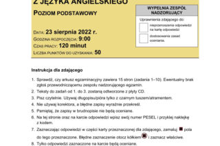 Matura poprawkowa 2022: Język angielski odpowiedzi i arkusze CKE [23.08.2022]