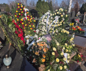 Grób tragicznie zmarłego strażnika miejskiego