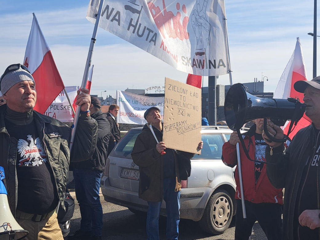 Protest rolników w Krakowie. 20.03.2024