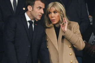 Emmanuel Macron z żoną Brigitte Macron