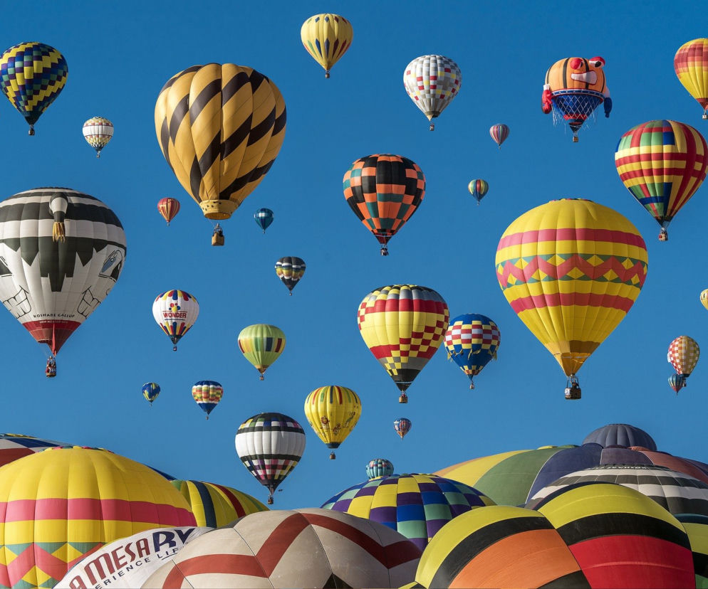 Balony na niebie