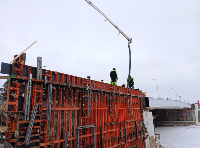 Budowa nowego mostu w Warszawie (styczeń 2026)