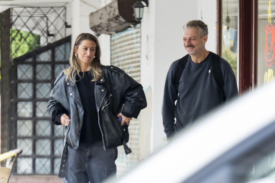 Grzegorz Damięcki i Magdalena Schejbal na spacerze