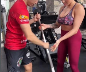 Ewa Brodnicka na treningu