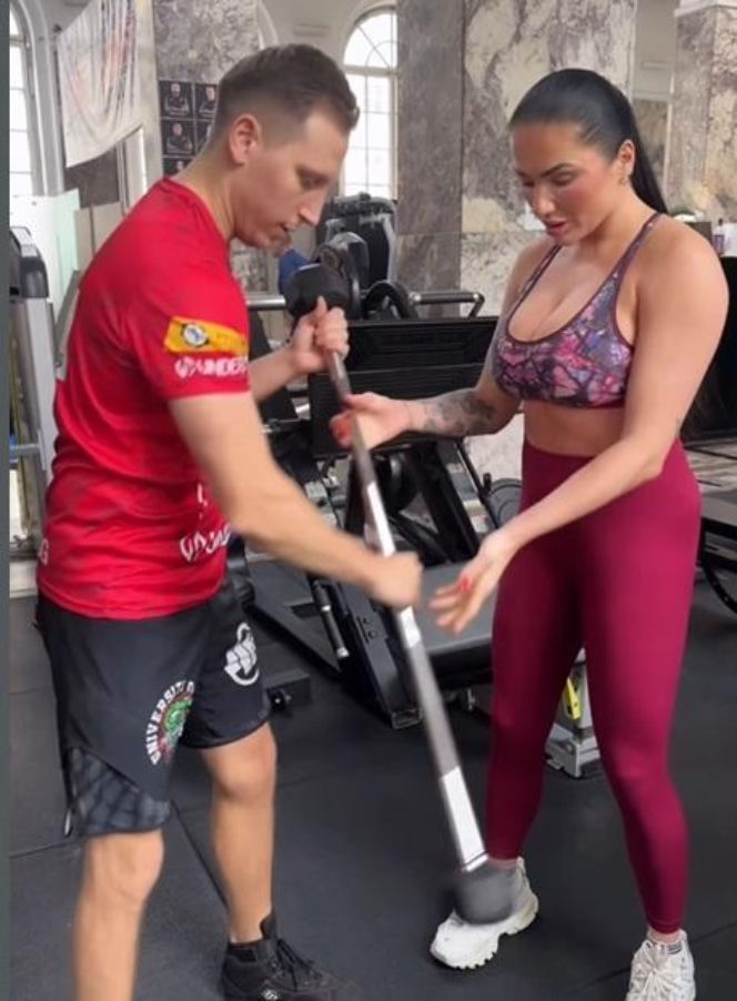 Ewa Brodnicka na treningu