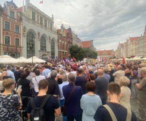 Protest w obronie mediów w Gdańsku