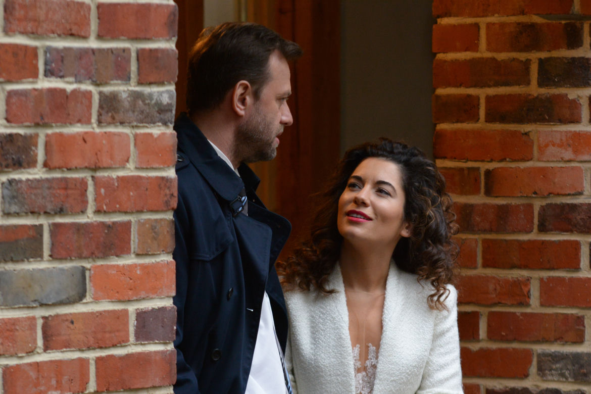Pierwsza miłość. Norbert (Łukasz Konopka), Paulina (Julia Pogrebińska)